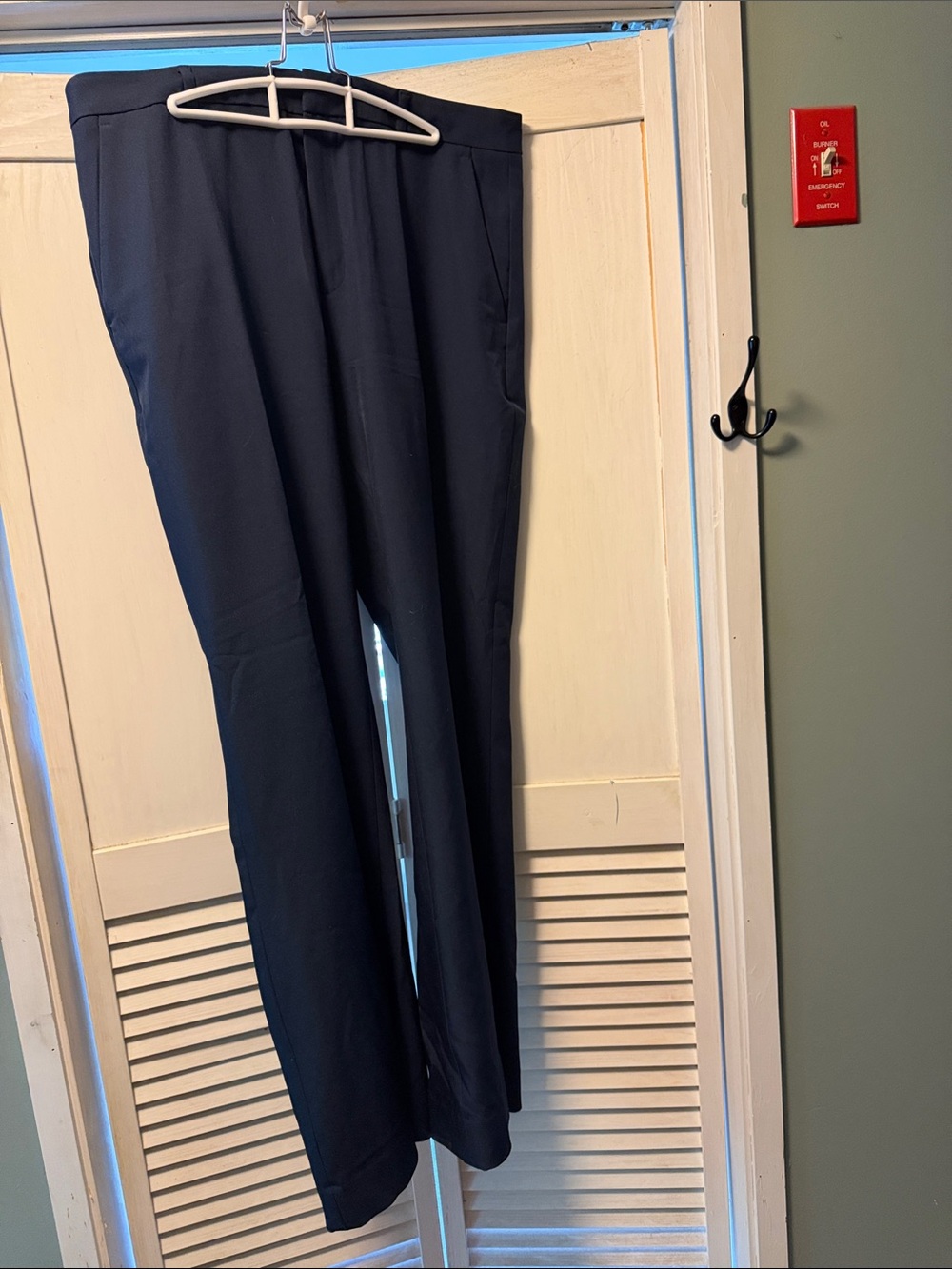 Banana Republic Navy Straight-Leg Dress Pants